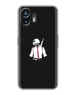 Чохол для TCL K70 Power з картинкою «PUBG — силует воїна»