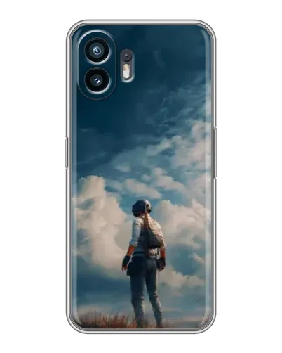 Чохол для TCL K70 Power з картинкою «Герой PUBG на скелі» Чохол для TCL K70 Power з картинкою «Герой PUBG на скелі»