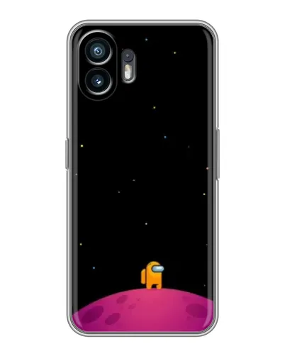 Чехол для TCL K70 Power с картинкой «Одинокий герой на планете»