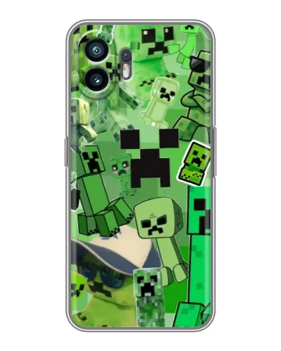 Чохол для TCL K70 Power з картинкою «Кріпери Minecraft»