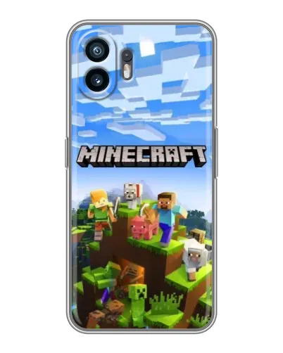 Чохол для TCL K70 Power з картинкою «Minecraft класичний світ»