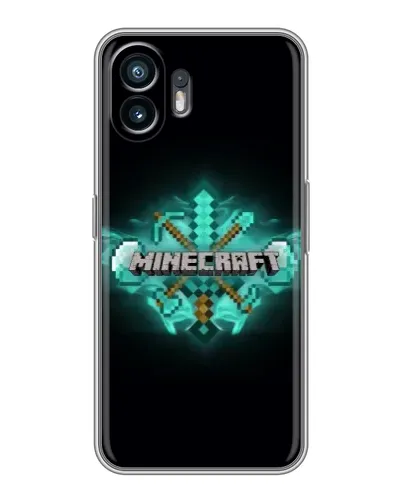 Чохол для TCL K70 Power з картинкою «Minecraft Diamond лого»