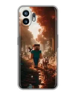 Чохол для TCL K70 Power з картинкою «Стів у лісі»