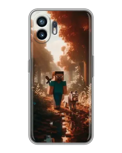 Чохол для TCL K70 Power з картинкою «Стів у лісі»