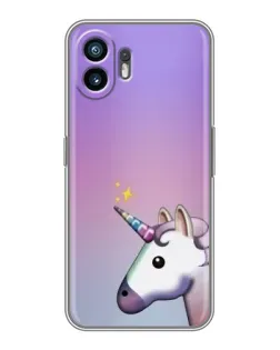 Чехол для TCL K70 Power с картинкой «Единорог градиент»