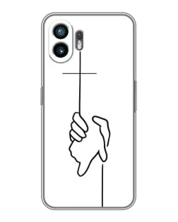 Чохол для TCL K70 Power з картинкою «Рука тримає»