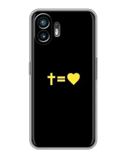 Чохол для TCL K70 Power з картинкою «Серце та Хрест»