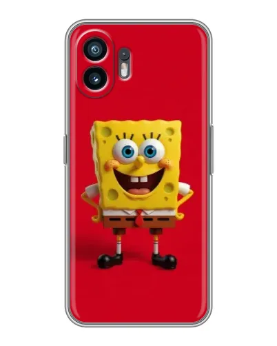 Чехол для TCL K70 Power с картинкой «Спанч Боб на красном» Чехол для TCL K70 Power с картинкой «Спанч Боб на красном»