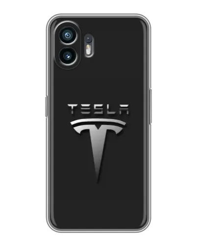 Чохол для TCL K70 Power з картинкою «Сталевий логотип Tesla» Чохол для TCL K70 Power з картинкою «Сталевий логотип Tesla»