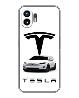 Чохол для TCL K70 Power з картинкою «Tesla White Style»