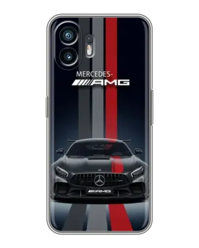 Чохол для TCL K70 Power з картинкою «Mercedes — білий карбон»
