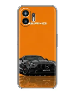 Чохол для TCL K70 Power з картинкою «Помаранчевий Mercedes AMG»