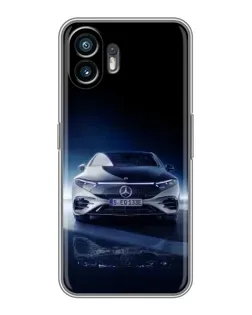 Чохол для TCL K70 Power з картинкою «Нічний Mercedes EQ»