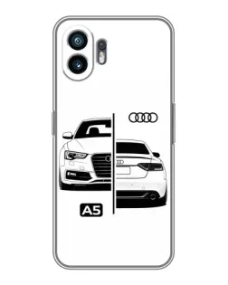 Чохол для TCL K70 Power з картинкою «Audi — контрастний дизайн»
