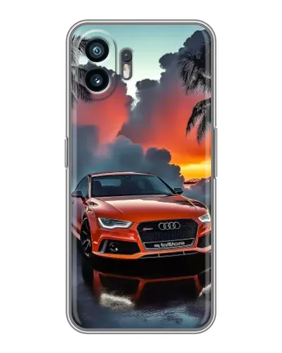 Чохол для TCL K70 Power з картинкою «Audi — захід сонця»