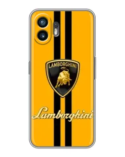 Чохол для TCL K70 Power з картинкою «Lamborghini Stripe жовтий»