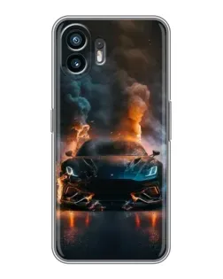Чохол для TCL K70 Power з картинкою «Lamborghini димна естетика»