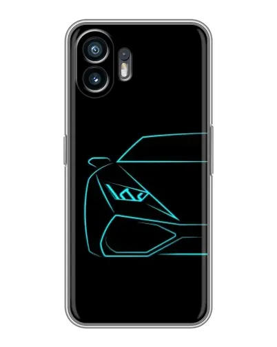 Чохол для TCL K70 Power з картинкою «Блакитний силует Lamborghini» Чохол для TCL K70 Power з картинкою «Блакитний силует Lamborghini»