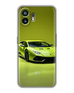 Чохол для TCL K70 Power з картинкою «Салатовий Lamborghini Huracan»