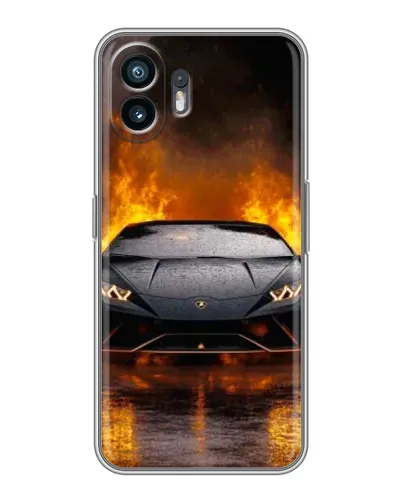 Чохол для TCL K70 Power з картинкою «Lamborghini у вогні» Чохол для TCL K70 Power з картинкою «Lamborghini у вогні»