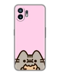 Чехол для TCL K70 Power с картинкой «Pusheen и печенье»