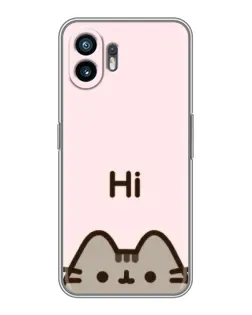 Чехол для TCL K70 Power с картинкой «Пушин говорит Hi»