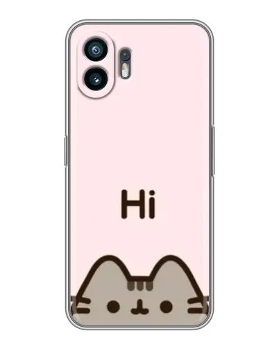 Чехол для TCL K70 Power с картинкой «Пушин говорит Hi»