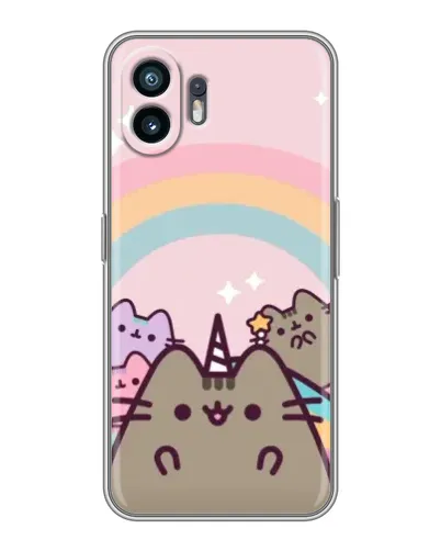 Чехол для TCL K70 Power с картинкой «Единорог Pusheen»