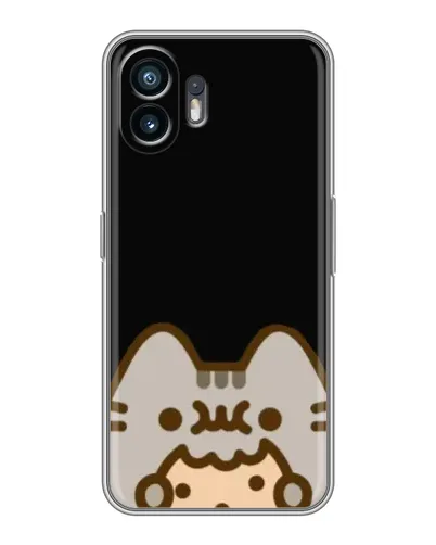 Чехол для TCL K70 Power с картинкой «Пушин на черном»
