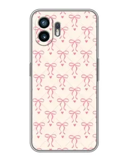 Чехол для TCL K70 Power с картинкой «Розовые бантики Coquette»