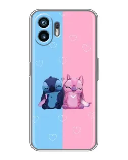 Чехол для TCL K70 Power с картинкой «Stitch и Angel Love»