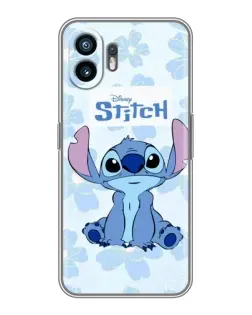 Чехол для TCL K70 Power с картинкой «Stitch среди цветов»