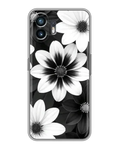 Чохол для TCL K70 Power з картинкою «Монохромні айстри» Чохол для TCL K70 Power з картинкою «Монохромні айстри»