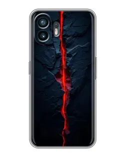 Чохол для TCL K70 Power з картинкою «Червона лавова тріщина»