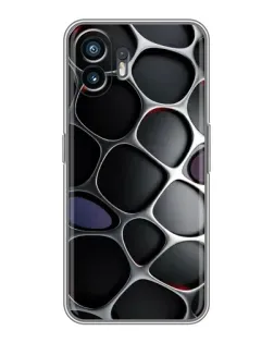 Чохол для TCL K70 Power з картинкою «Об'ємна темна решітка»
