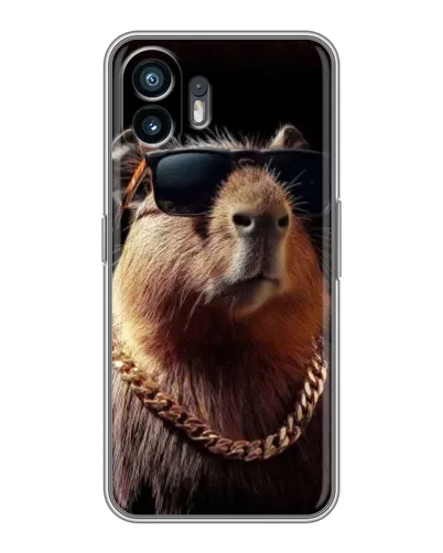 Чохол для TCL K70 Power з картинкою «Капібара золотий ланцюг» Чохол для TCL K70 Power з картинкою «Капібара золотий ланцюг»
