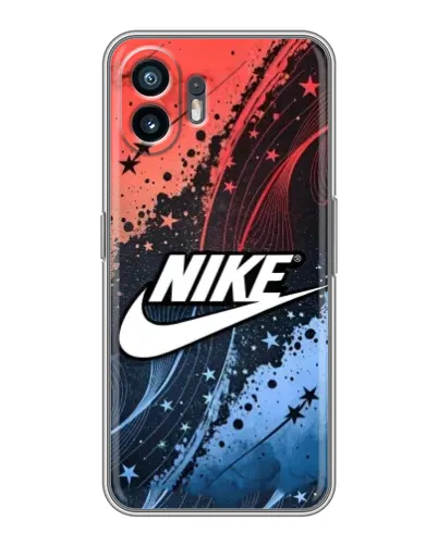 Чехол для TCL K70 SE с картинкой «Градиентный принт Найк»