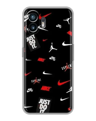 Чехол для TCL K70 с картинкой «Nike Mix Pattern»