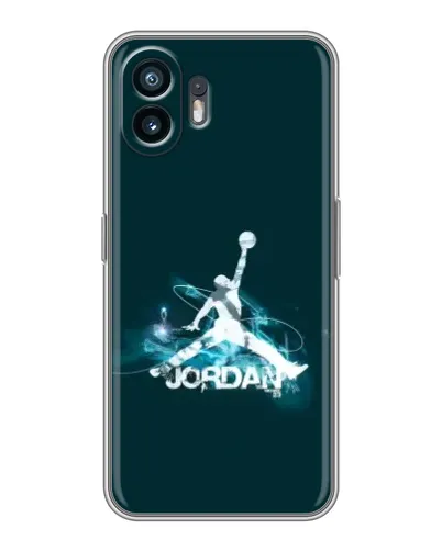 Чехол для TCL K70 с картинкой «Jordan Blue Fire»