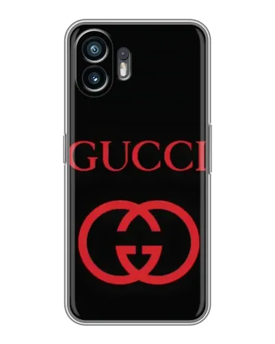 Чехол для TCL K70 с картинкой «Gucci — красный логотип»