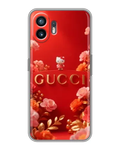 Чехол для TCL K70 с картинкой «Gucci — золотой сад»