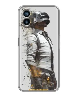 Чохол для TCL K70 з картинкою «PUBG — боєць у пилу»