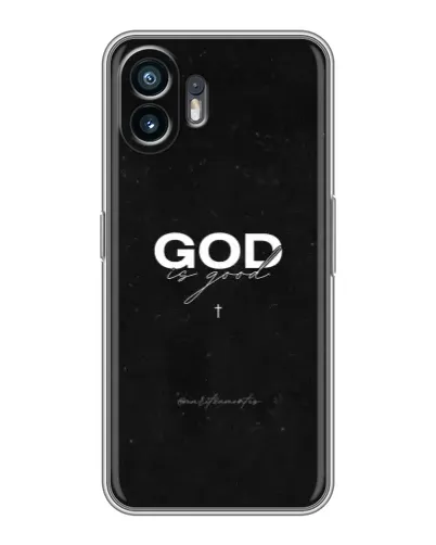 Чехол для TCL K70 с картинкой «GOD — Бог над всем»