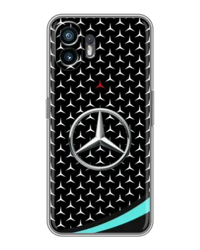 Чехол для TCL K70 с картинкой «Mercedes — бирюзовый акцент» Чехол для TCL K70 с картинкой «Mercedes — бирюзовый акцент»