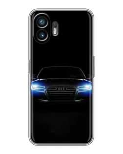 Чехол для TCL K70 с картинкой «Audi в неоне»