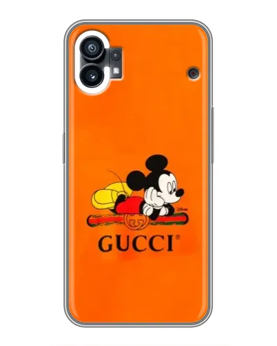 Чехол для TCL NxtPaper 70 Pro с картинкой «Микки Маус Gucci — оранж» Чехол для TCL NxtPaper 70 Pro с картинкой «Микки Маус Gucci — оранж»