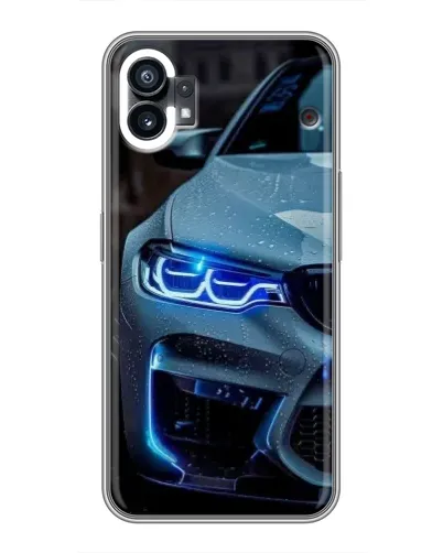 Чехол для TCL NxtPaper 70 Pro с картинкой «Взгляд BMW с синими фарами»