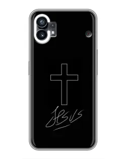 Чохол для TCL NxtPaper 70 Pro з картинкою «Графічний хрест Jesus» Чохол для TCL NxtPaper 70 Pro з картинкою «Графічний хрест Jesus»