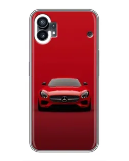 Чехол для TCL NxtPaper 70 Pro с картинкой «Красный Mercedes AMG»