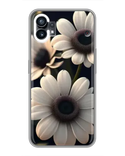 Чехол для TCL NxtPaper 70 Pro с картинкой «Белые маргаритки макро»